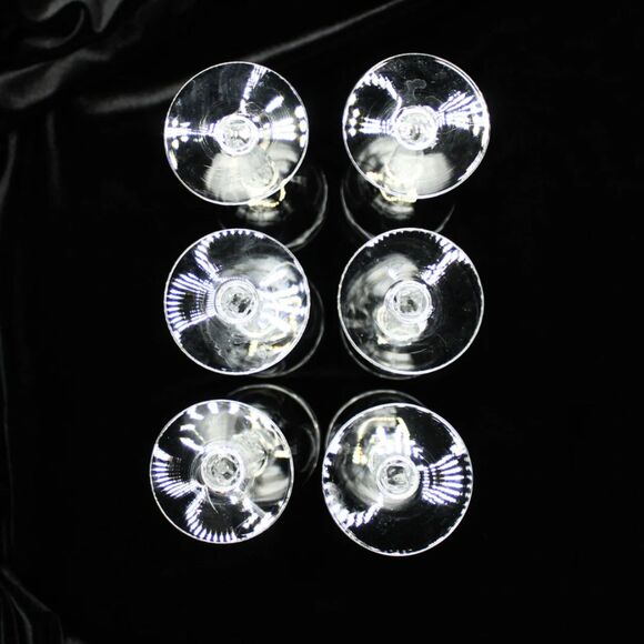 Vintage Fostoria Crystal Cordial Glasses Holly Pattern Dessert Wine Sherry - 6 - Picture 5 of 6